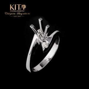 Vỏ Nhẫn Kim Cương Vàng Trắng